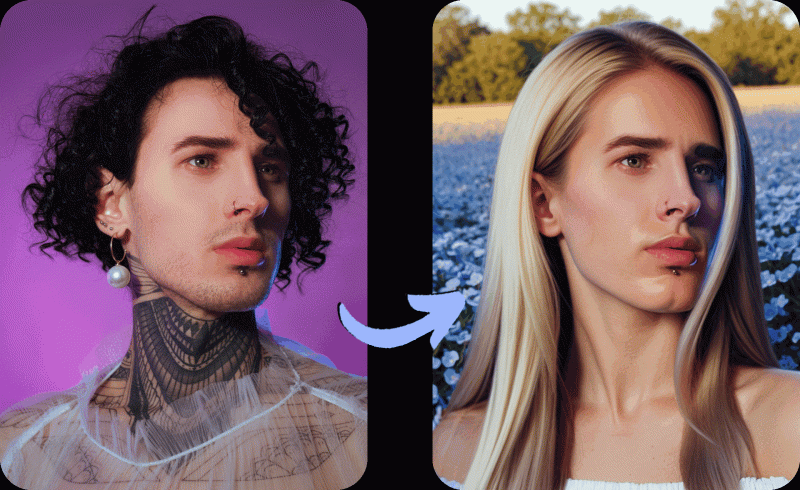 AI Gender Swap Filter: Try Male to Female Makeover [App & Online]