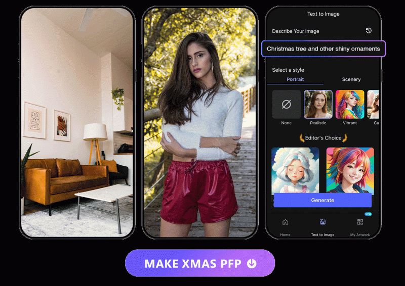 Create Your Christmas AI Profile Pictures with the Best AI App in 2025