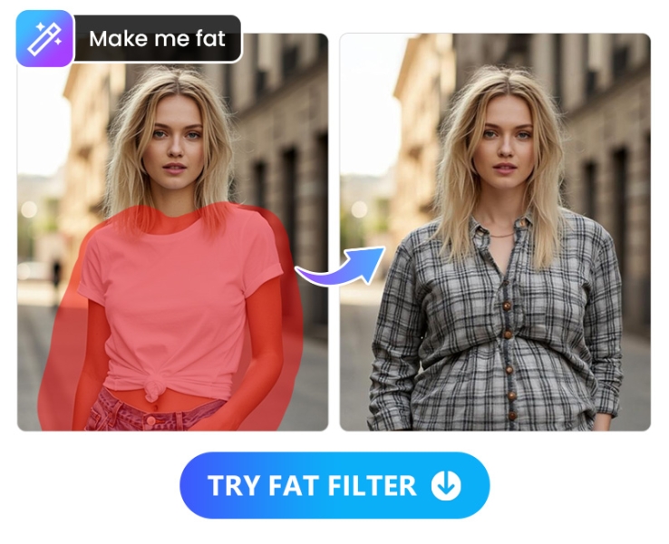 Fat Filter: Try AI Weight Gain Effects on Your Photos for Free