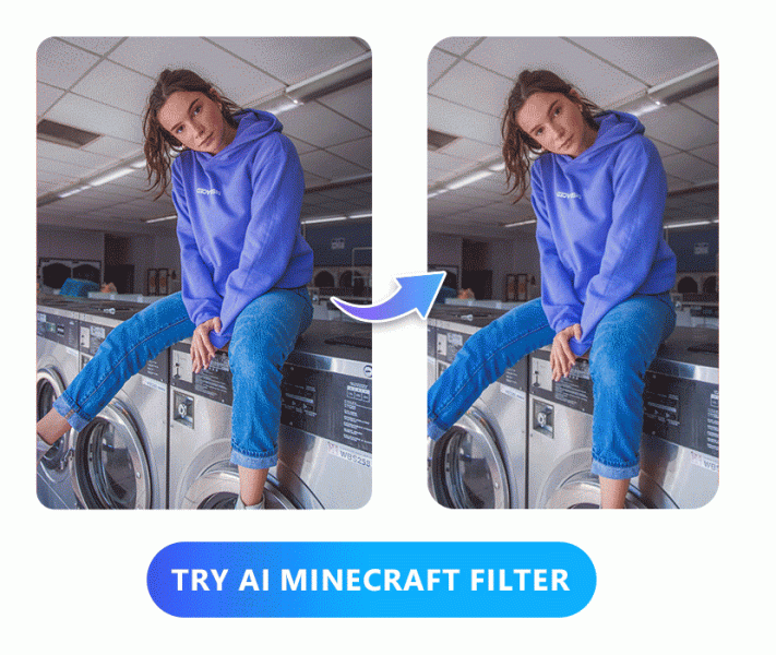 AI Minecraft Filter: Transform Photos into Minecraft Pixel Art and Videos
