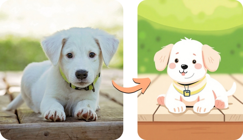 Cartoonize My Dog: Turn Pets into Cartoon with AI [Online + App]
