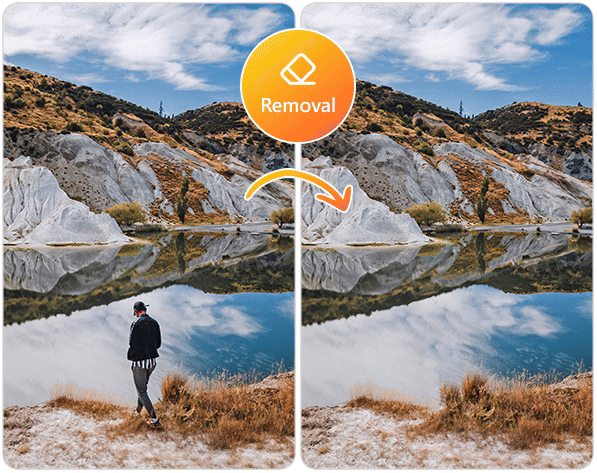 Remove Unwanted People from Photos Online for Free with AI