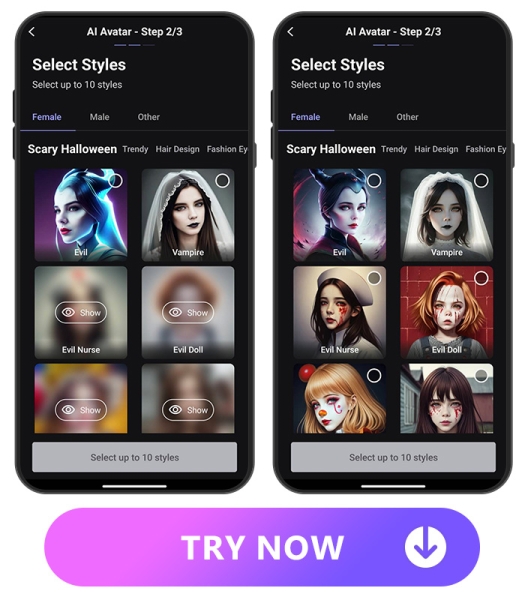 Try On Trendy Halloween Makeup in 2025 with MyEdit