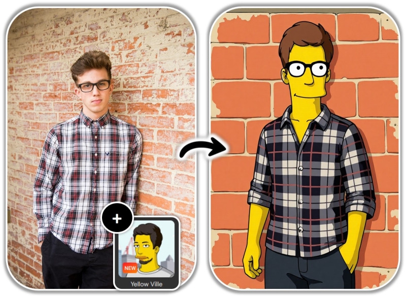 Simpsonize Me: Turn Your Selfies Into Simpsons-Style Characters with AI