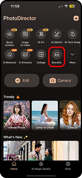 AI Beauty Filter App: Apply Makeup, Remove Blemishes & More