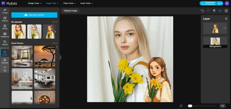 How to Pixelate a Photo: Create Pixel Characters with a Pixel Filter