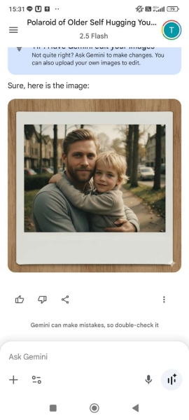 Hug My Younger Self Trend: Gemini Prompt and Animated Version