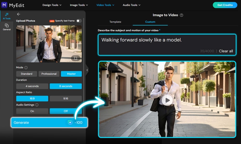 AI Walking Video Generator: Create the Trending AI Walking Effect
