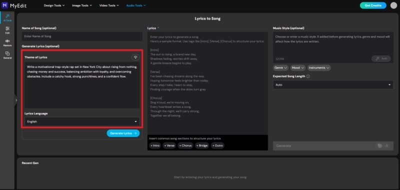 Online AI Rap Generator: Create Lyrics and Rap Songs Instantly