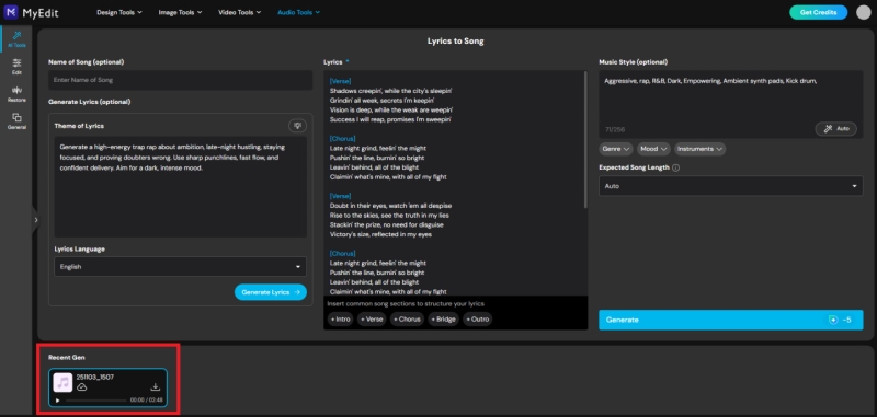 Online AI Rap Generator: Create Lyrics and Rap Songs Instantly