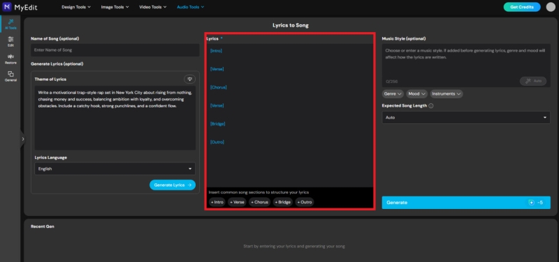 Online AI Rap Generator: Create Lyrics and Rap Songs Instantly